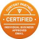 Veeva Certified Content Partner badge for Individual Business Approved Email
