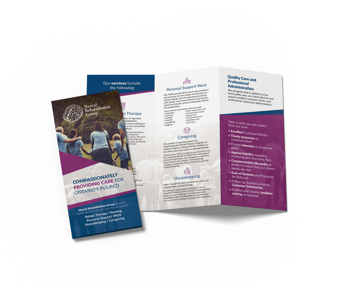 Neural Rehab Group brochure design