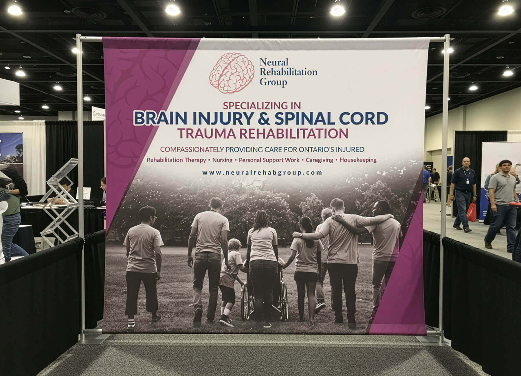 Neural Rehab Group tradeshow backdrop