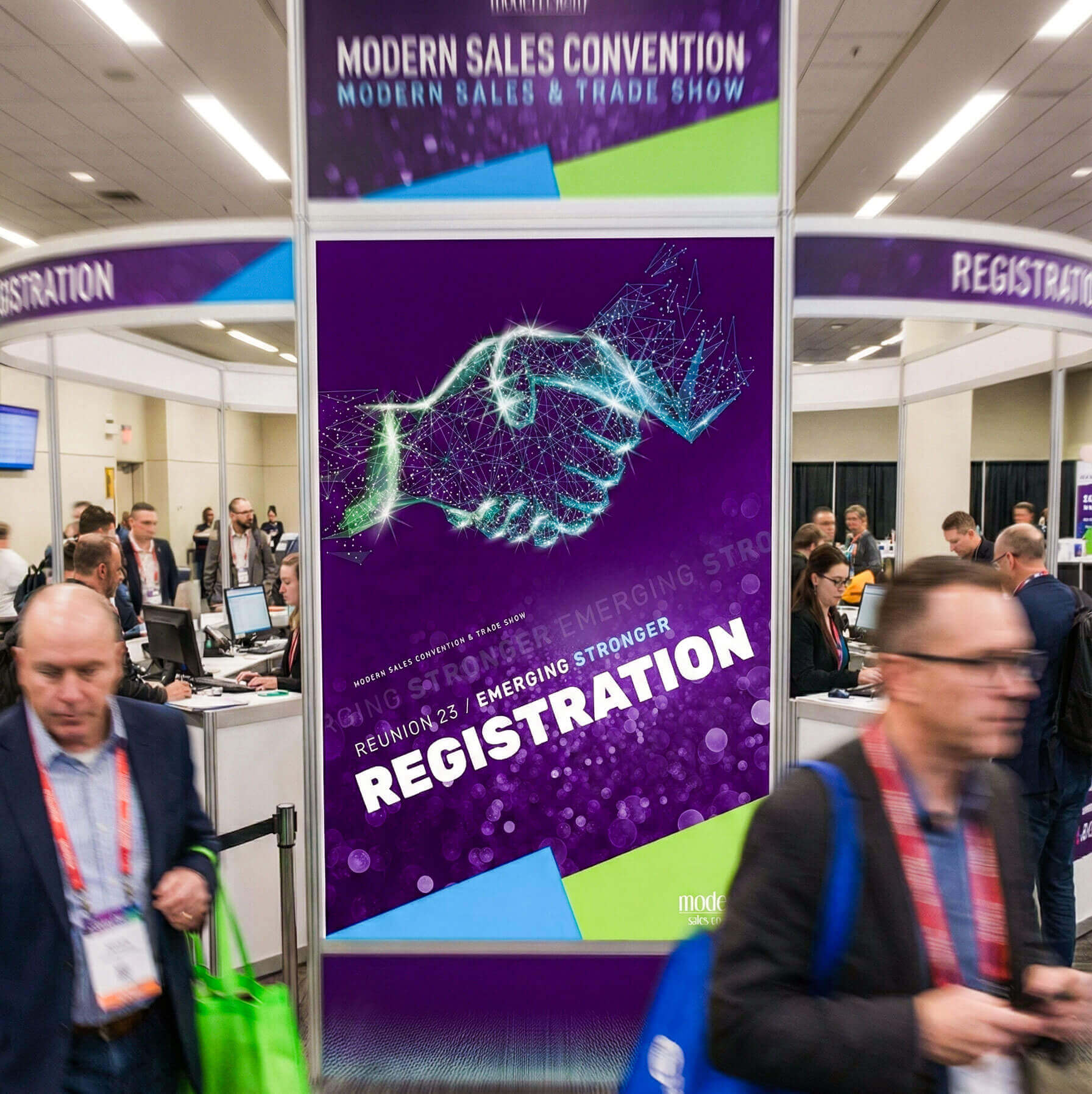 Modern Sales Co-op tradeshow display