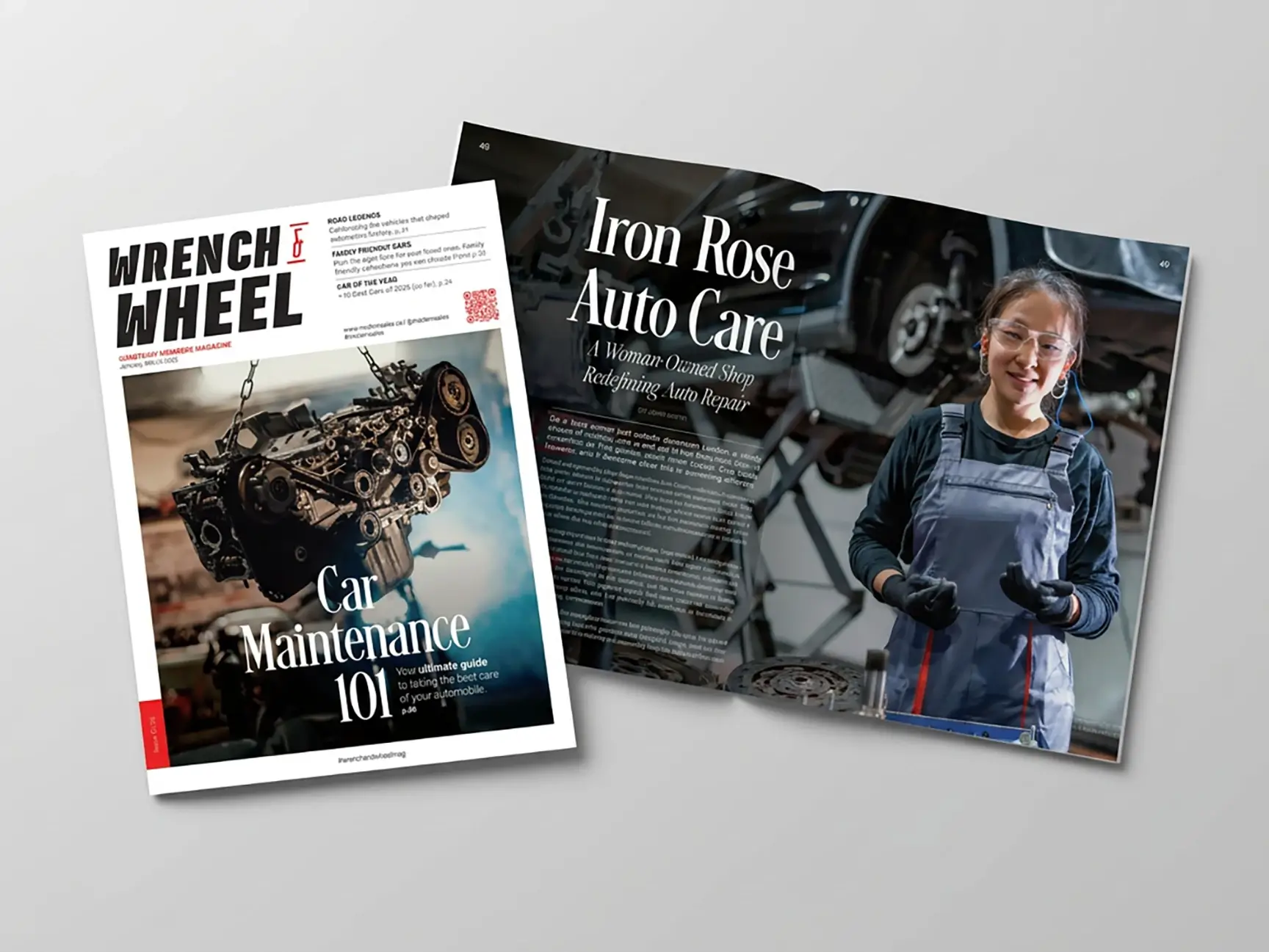 Magazine layout design